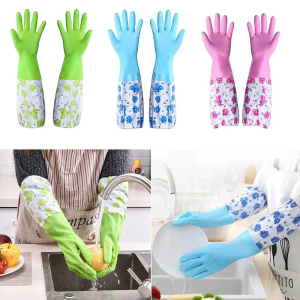 Silicone Dish Washing Kitchen Hand Gloves