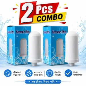 2 Pcs-Ceramic Filter Cartridge Replacement for Water Purifier