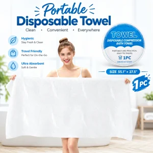 1 Pcs - Disposable Compression Bath Towel – Portable Travel Towel