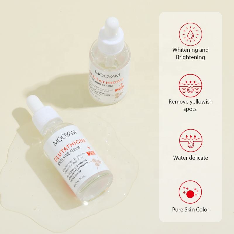 Glutathione Whitening Face Serum Vitamin C Kojic Acid - Image 5