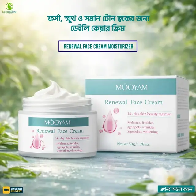 Renewal Face Cream Moisturizer for Brightening & Dark Spot Care - Image 2