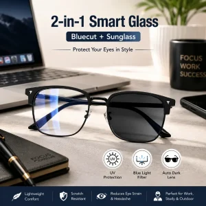 2 in 1 Smart Auto Bluecut + Sunglass