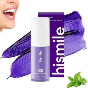 HiSmile V34 Colour Corrector Toothpaste – Instant Teeth Whitening Purple Toothpaste