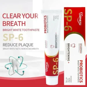 (1 Pcs) SP-6 Super Probiotics Bright White Toothpaste