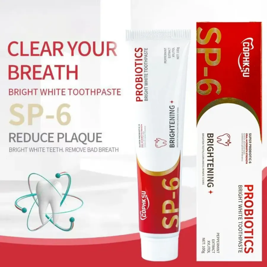 (1 Pcs) SP-6 Super Probiotics Bright White Toothpaste