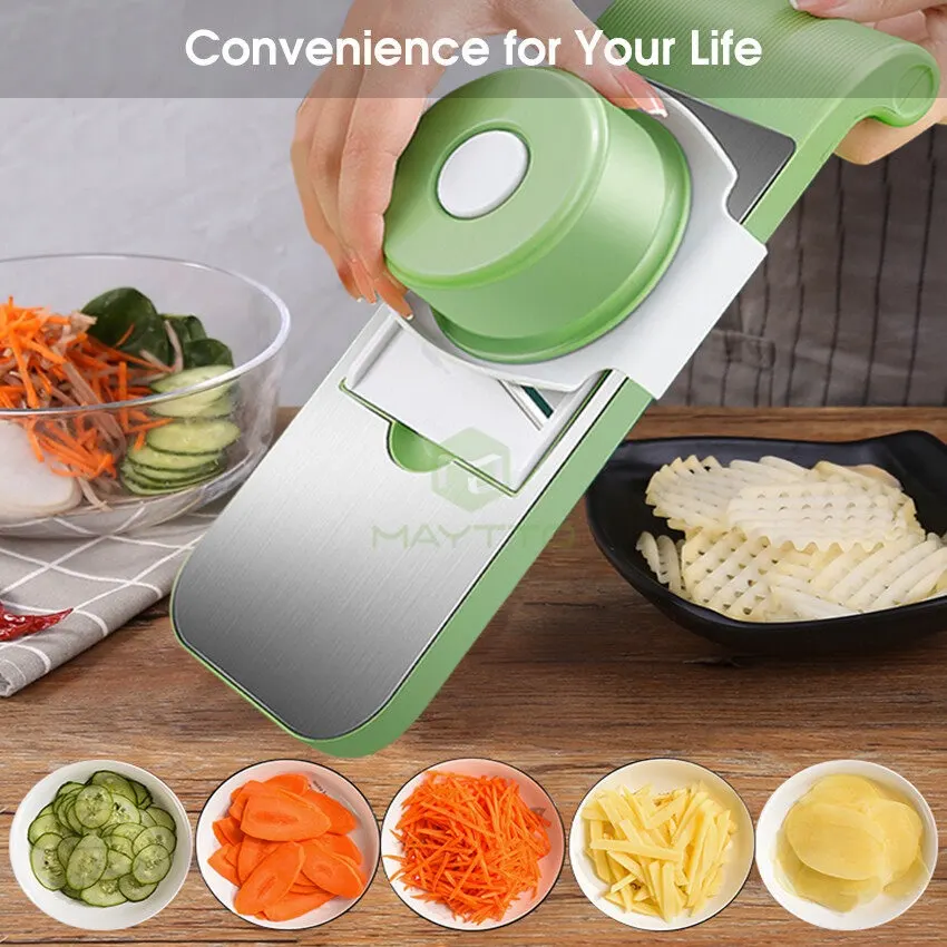 5-in-1 Multifunction Vegetable Cutter Slicer Chopper Grater & Peeler for Kitchen Use - Image 2