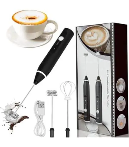 2-in-1 Electric Coffee Mixer, Milk Frother & Egg Beater (USB Rechargeable)