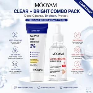Combo - Clear & Glow Skincare Duo (Face Wash + Brightening Serum)