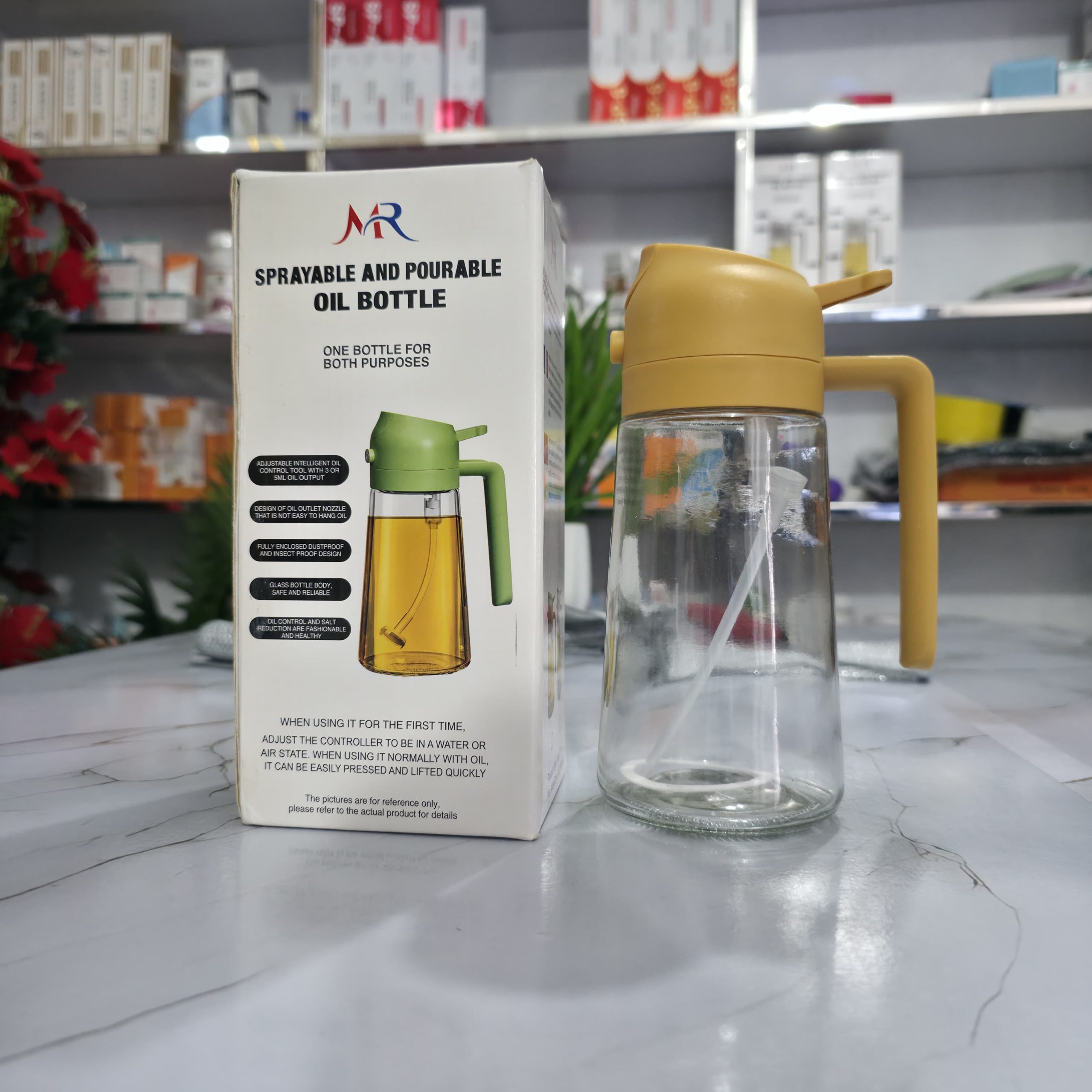 Oil Spray & Pour Bottle – 2-in-1 Oil Dispenser - Image 4