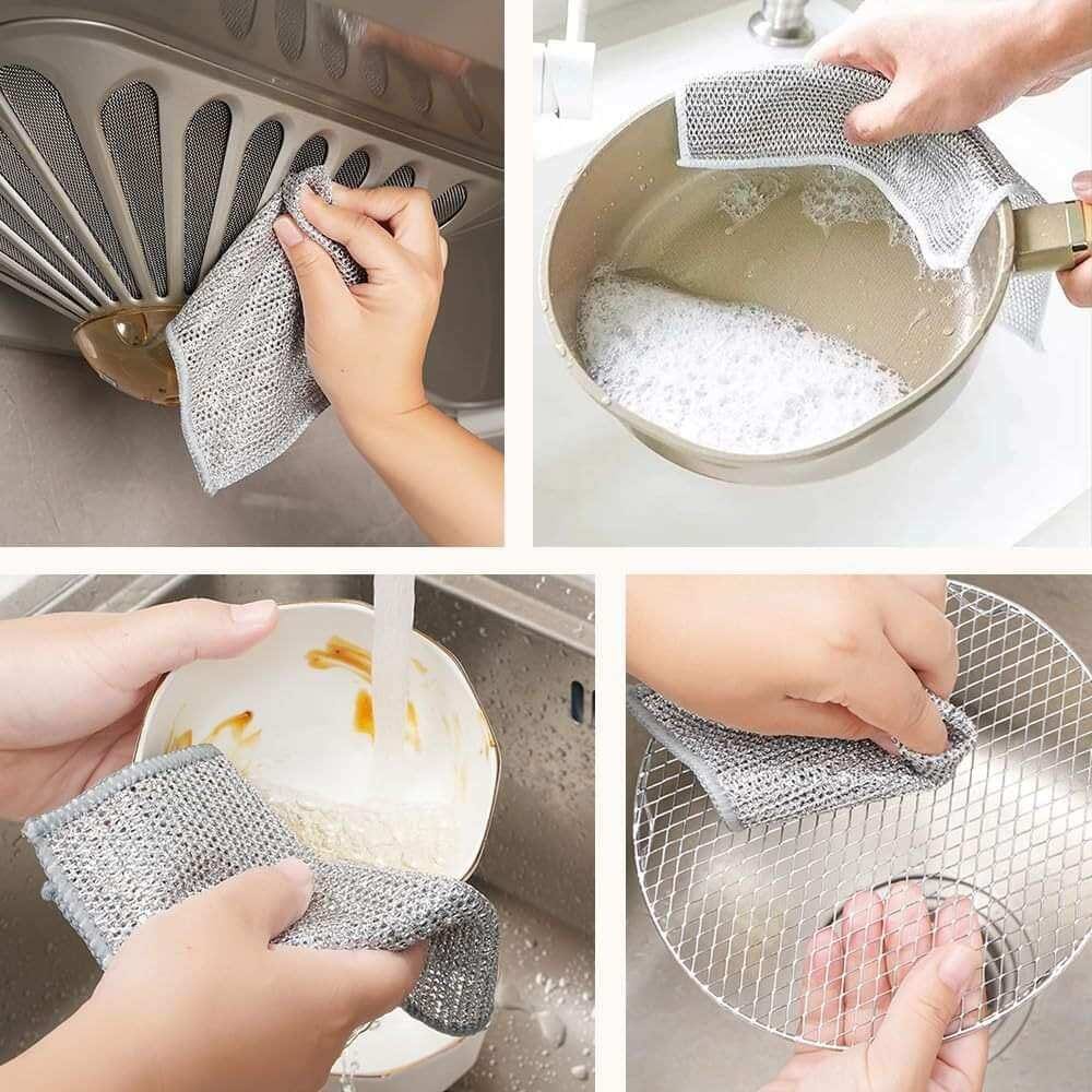 5 Pcs - China Majani – Double Layer Dishwashing Cloth - Image 3