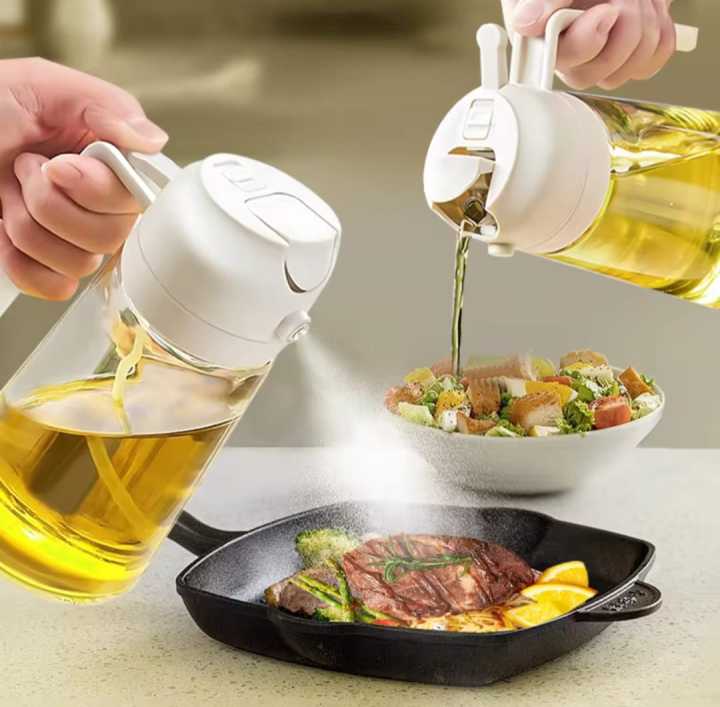Oil Spray & Pour Bottle – 2-in-1 Oil Dispenser - Image 2