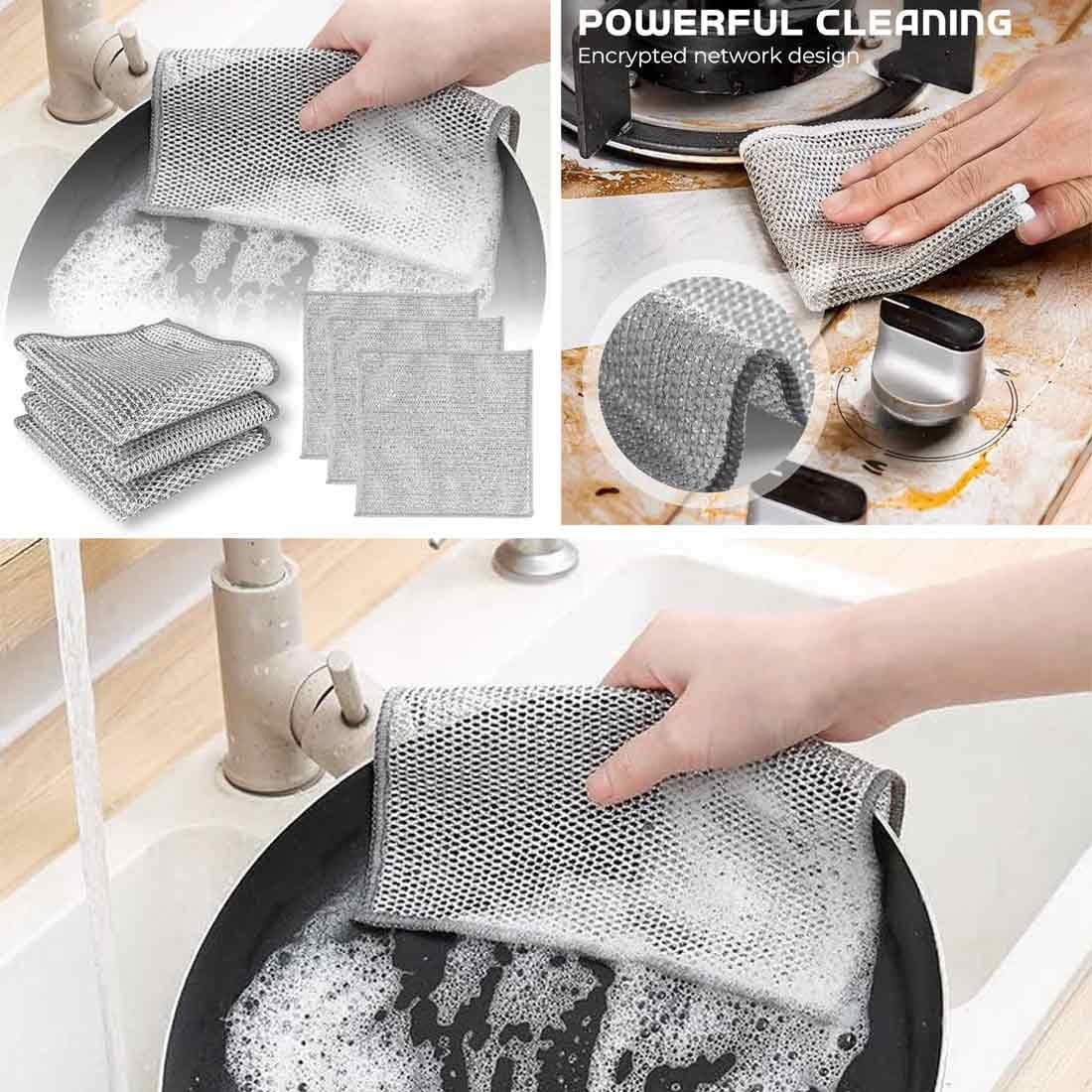 5 Pcs - China Majani – Double Layer Dishwashing Cloth - Image 4