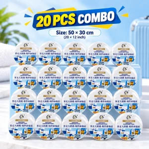 20 Pcs - Mini Disposable Compression Towel – Portable Travel Towel (50×30 cm)